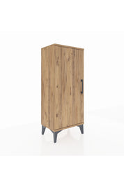 Arges Komodin 2 Raflı Tek Kapaklı 44x30x106 Çam-Çam