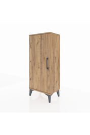 Arges Komodin 2 Raflı Tek Kapaklı 44x30x106 Çam-Çam