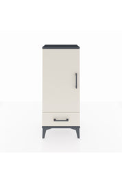 Arges Komodin 3 Raflı Tek Çekmeceli Tek Kapaklı 44x30x106 Antrasit-Aytaşı