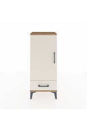 Arges Komodin 3 Raflı Tek Çekmeceli Tek Kapaklı 44x30x106 Çam-Aytaşı