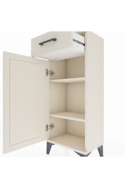 Arges Komodin 2 Raflı Tek Çekmeceli Tek Kapaklı 44x30x106 Aytaşı-Aytaşı