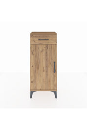 Arges Komodin 2 Raflı Tek Çekmeceli Tek Kapaklı 44x30x106 Çam-Çam