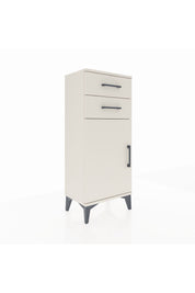 Arges Komodin Tek Raflı 2 Çekmeceli Tek Kapaklı 44x30x106 Aytaşı-Aytaşı