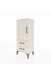 Arges Komodin 2 Raflı 2 Çekmeceli Tek Kapaklı 44x30x106 Aytaşı-Aytaşı