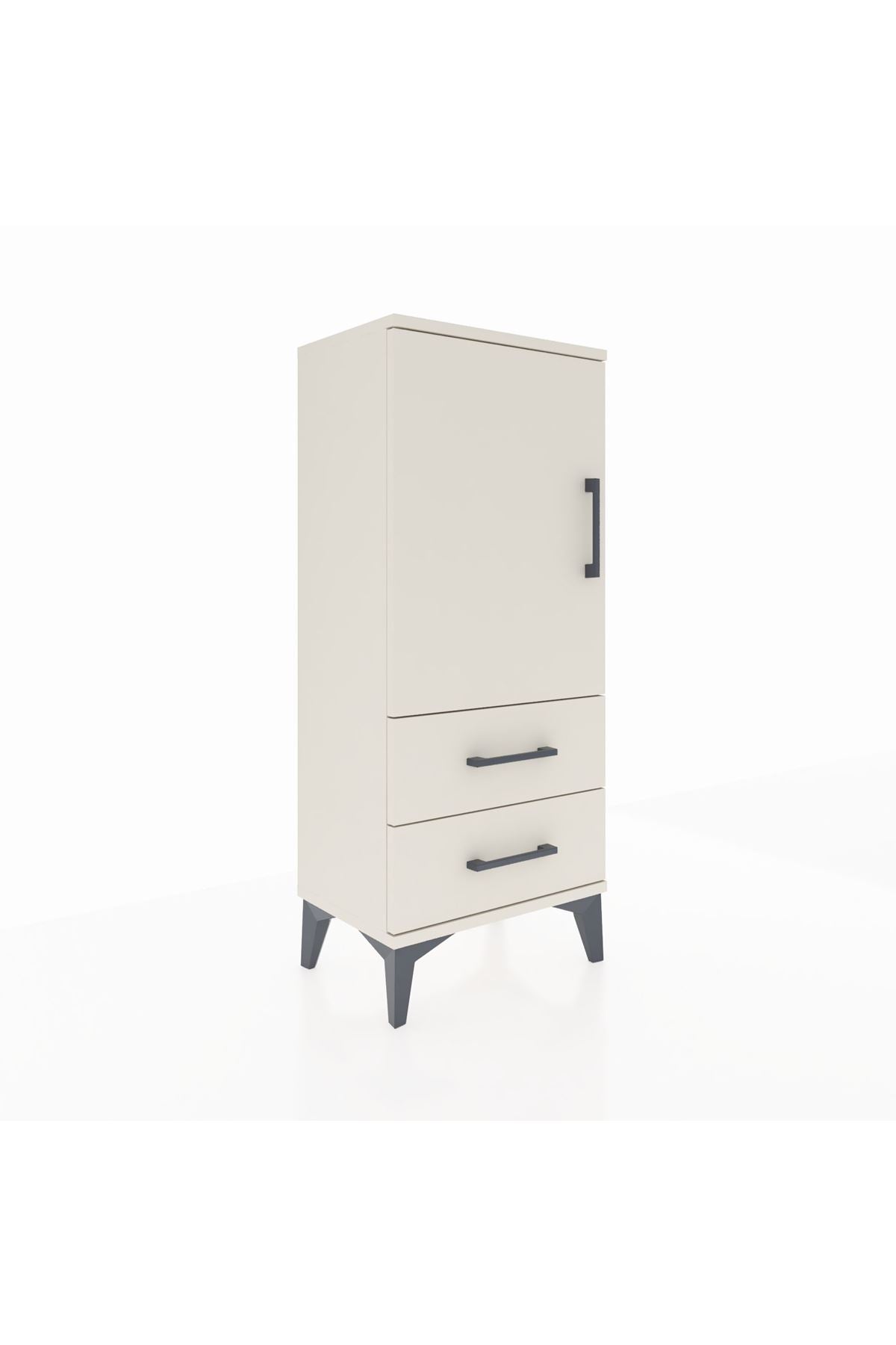 Arges Komodin 2 Raflı 2 Çekmeceli Tek Kapaklı 44x30x106 Aytaşı-Aytaşı