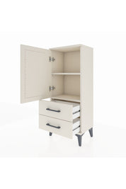 Arges Komodin 2 Raflı 2 Çekmeceli Tek Kapaklı 44x30x106 Aytaşı-Aytaşı