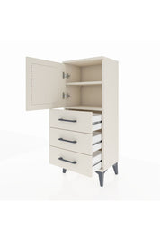 Arges Komodin 2 Raflı 3 Çekmeceli Tek Kapaklı 44x30x106 Aytaşı-Aytaşı