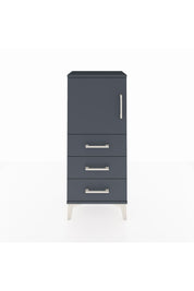 Arges Komodin 2 Raflı 3 Çekmeceli Tek Kapaklı 44x30x106 Antrasit-Antrasit