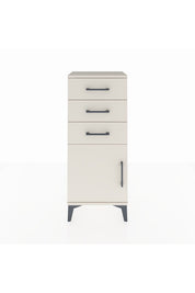 Arges Komodin Tek Raflı 3 Çekmeceli Tek Kapaklı 44x30x106 Aytaşı-Aytaşı