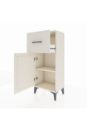 Arges Komodin Tek Raflı Tek Çekmeceli Tek Kapaklı 44x30x106 Aytaşı-Aytaşı