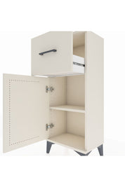 Arges Komodin Tek Raflı Tek Çekmeceli Tek Kapaklı 44x30x106 Aytaşı-Aytaşı