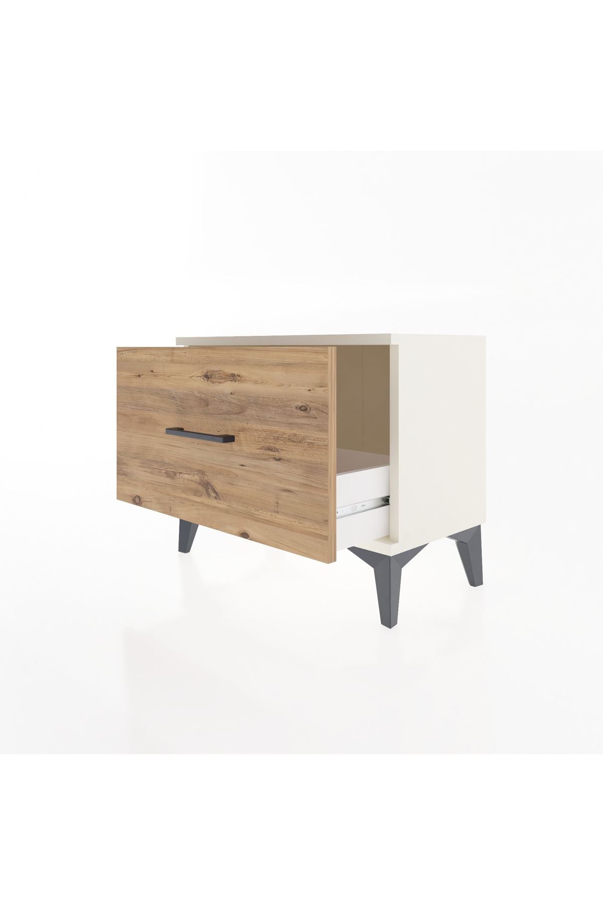 Arges Komodin Tek Çekmeceli 60x30x48 Aytaşı-Çam