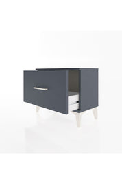 Arges Komodin Tek Çekmeceli 60x30x48 Antrasit-Antrasit