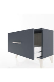 Arges Komodin Tek Çekmeceli 60x30x48 Antrasit-Antrasit