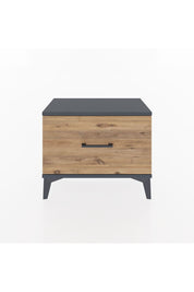 Arges Komodin Tek Çekmeceli 60x30x48 Antrasit-Çam