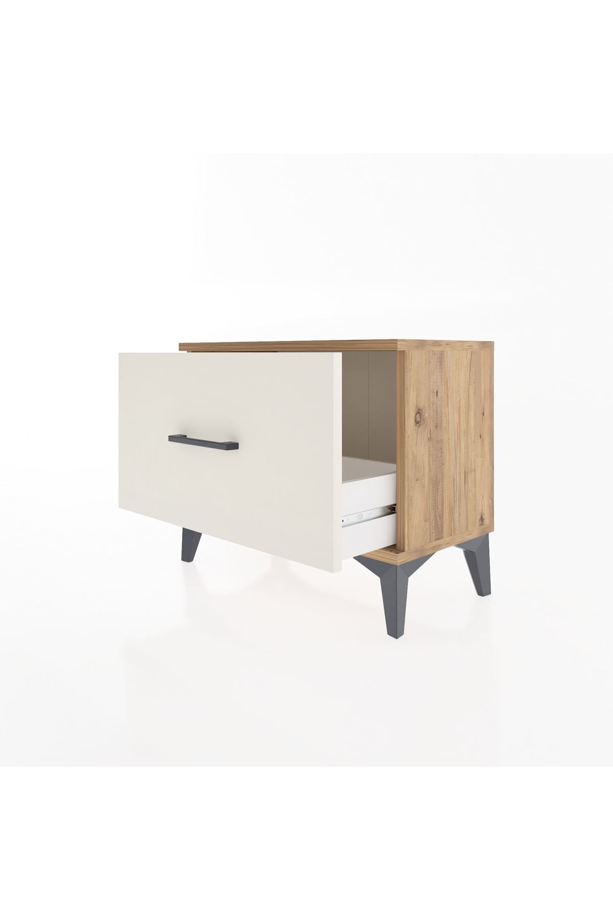 Arges Komodin Tek Çekmeceli 60x30x48 Çam-Aytaşı