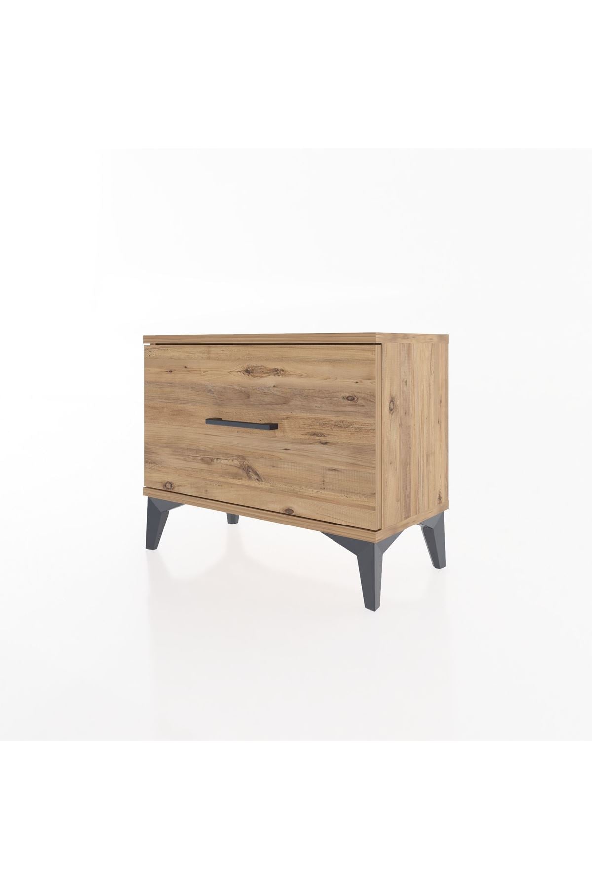 Arges Komodin Tek Çekmeceli 60x30x48 Çam-Çam