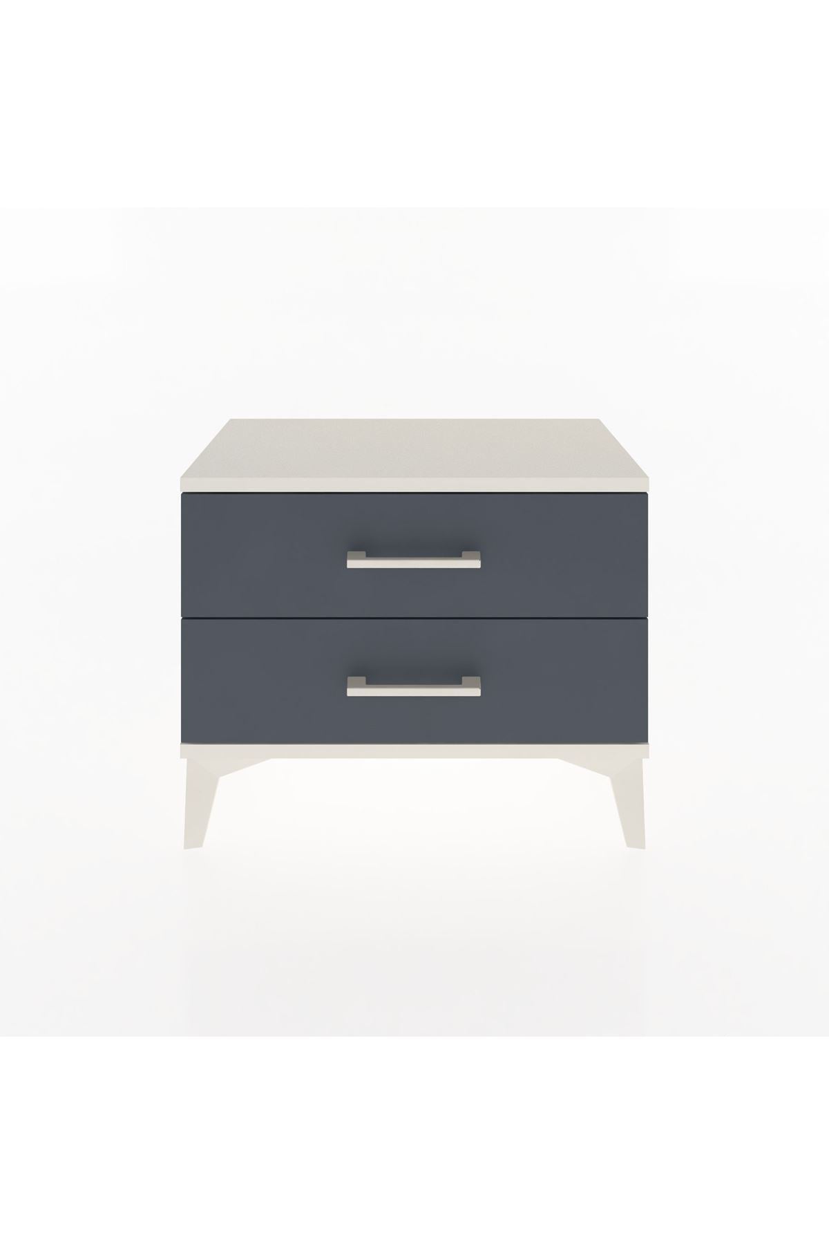 Arges Komodin 2 Çekmeceli 60x30x48 Aytaşı-Antrasit