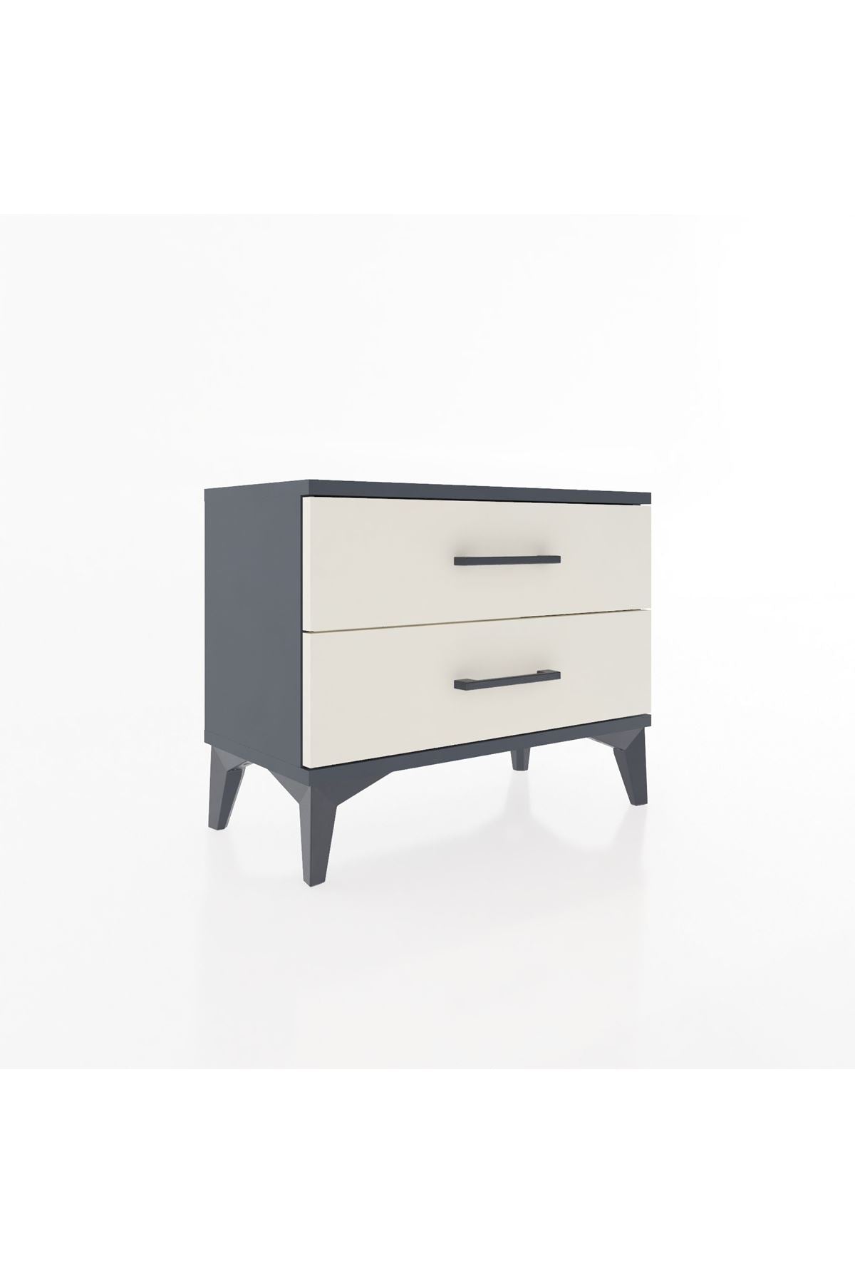 Arges Komodin 2 Çekmeceli 60x30x48 Antrasit-Aytaşı