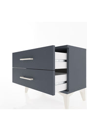 Arges Komodin 2 Çekmeceli 60x30x48 Antrasit-Antrasit