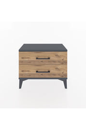 Arges Komodin 2 Çekmeceli 60x30x48 Antrasit-Çam