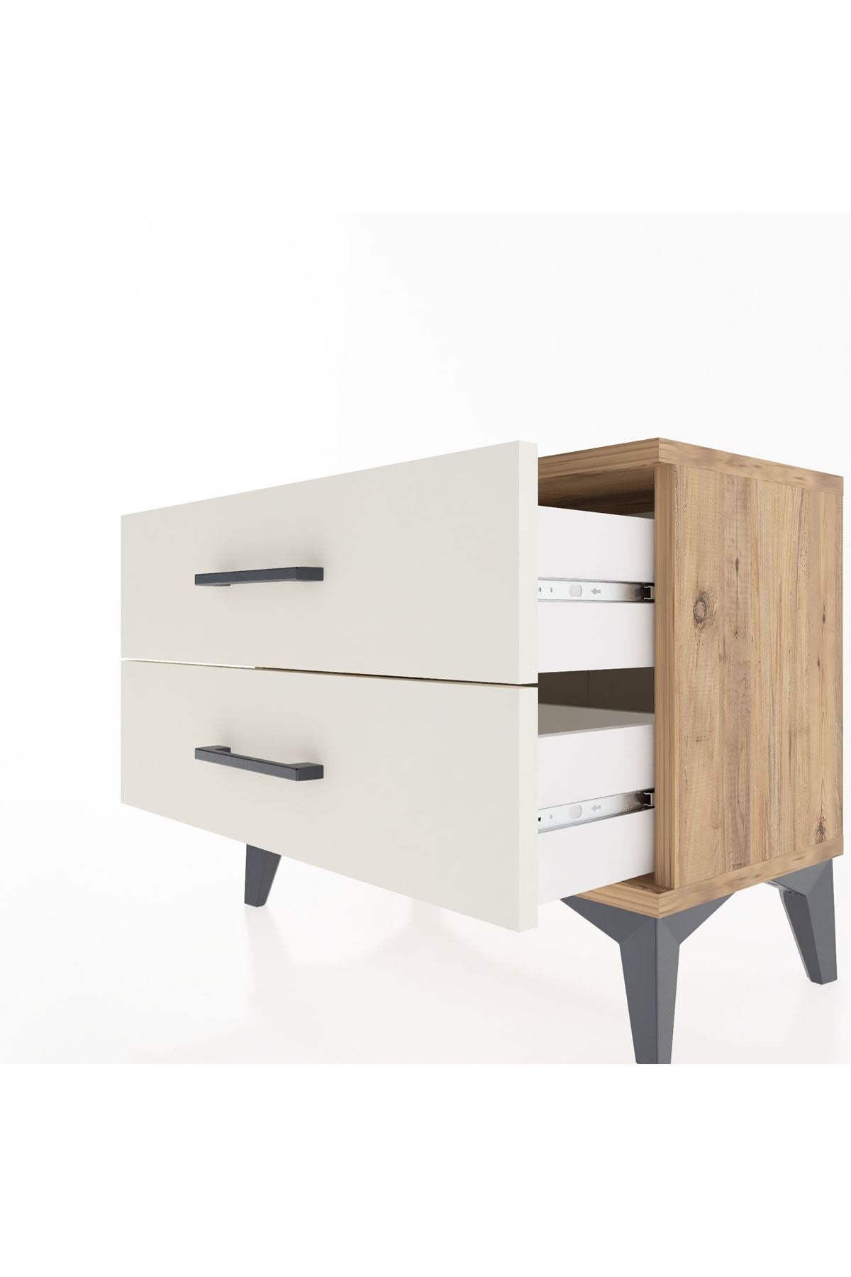 Arges Komodin 2 Çekmeceli 60x30x48 Çam-Aytaşı