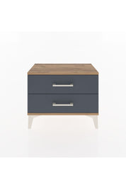 Arges Komodin 2 Çekmeceli 60x30x48 Çam-Antrasit