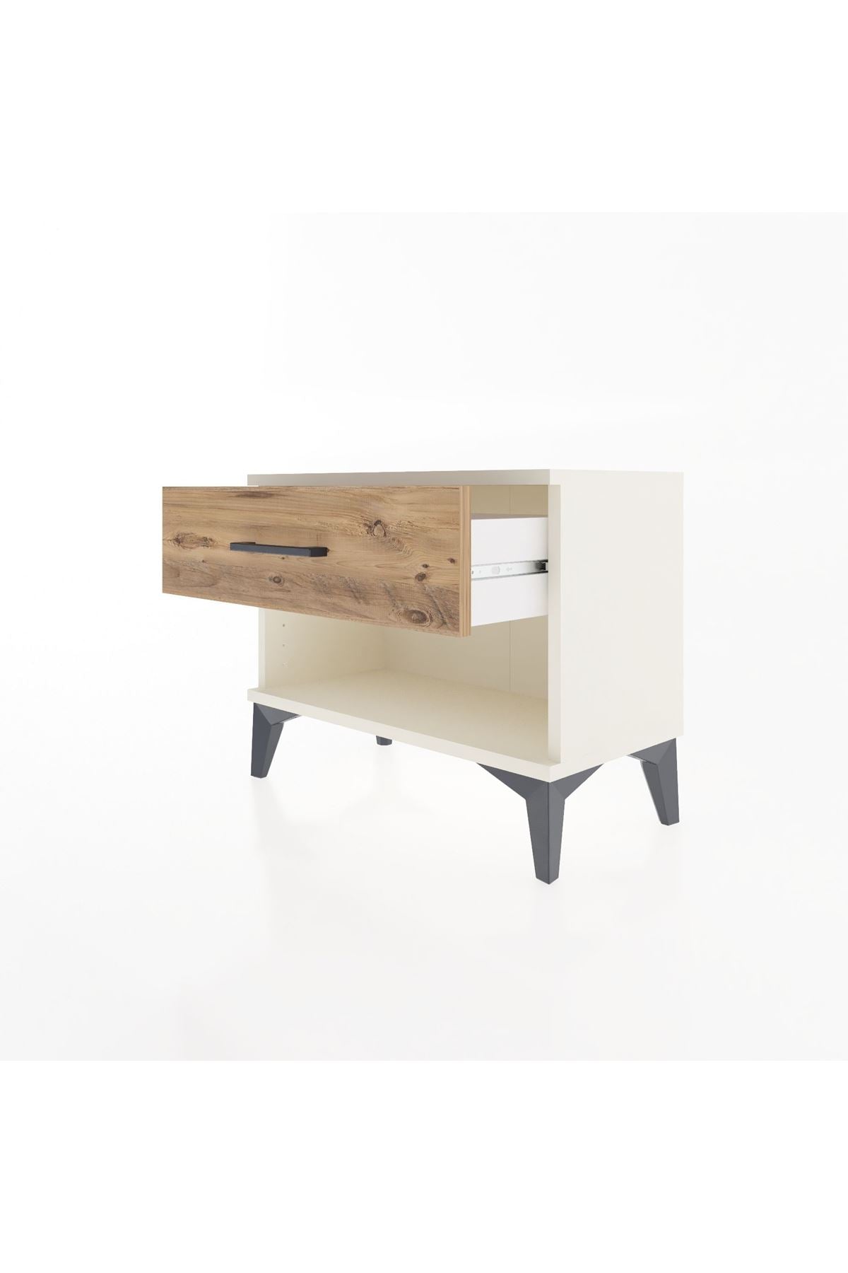 Arges Komodin Tek Çekmeceli 60x30x48 Aytaşı-Çam