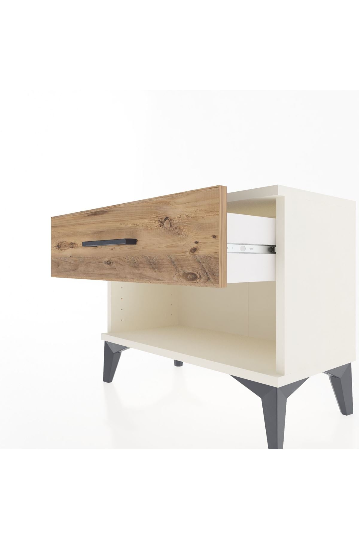 Arges Komodin Tek Çekmeceli 60x30x48 Aytaşı-Çam