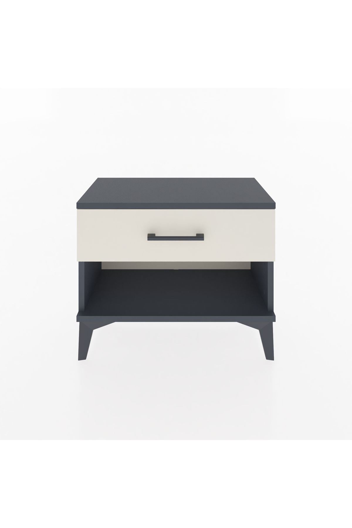 Arges Komodin Tek Çekmeceli 60x30x48 Antrasit-Aytaşı