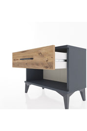 Arges Komodin Tek Çekmeceli 60x30x48 Antrasit-Çam