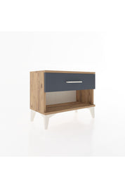 Arges Komodin Tek Çekmeceli 60x30x48 Çam-Antrasit