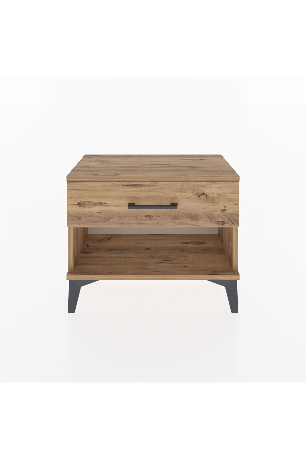 Arges Komodin Tek Çekmeceli 60x30x48 Çam-Çam