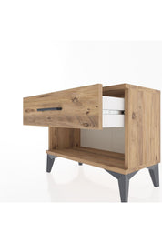 Arges Komodin Tek Çekmeceli 60x30x48 Çam-Çam