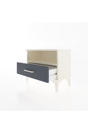Arges Komodin Tek Raflı Tek Çekmeceli 60x30x48 Aytaşı-Antrasit