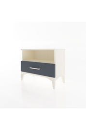 Arges Komodin Tek Raflı Tek Çekmeceli 60x30x48 Aytaşı-Antrasit