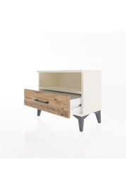 Arges Komodin Tek Raflı Tek Çekmeceli 60x30x48 Aytaşı-Çam