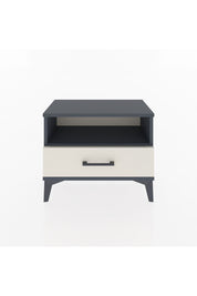 Arges Komodin Tek Raflı Tek Çekmeceli 60x30x48 Antrasit-Aytaşı