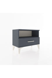 Arges Komodin Tek Raflı Tek Çekmeceli 60x30x48 Antrasit-Antrasit