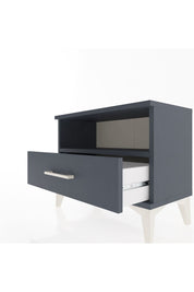 Arges Komodin Tek Raflı Tek Çekmeceli 60x30x48 Antrasit-Antrasit
