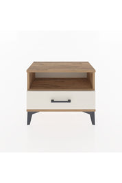 Arges Komodin Tek Raflı Tek Çekmeceli 60x30x48 Çam-Aytaşı