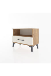 Arges Komodin Tek Raflı Tek Çekmeceli 60x30x48 Çam-Aytaşı