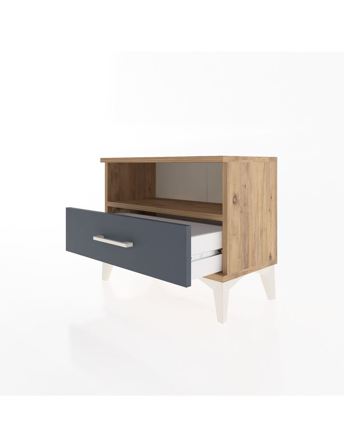 Arges Komodin Tek Raflı Tek Çekmeceli 60x30x48 - S11M004V8A