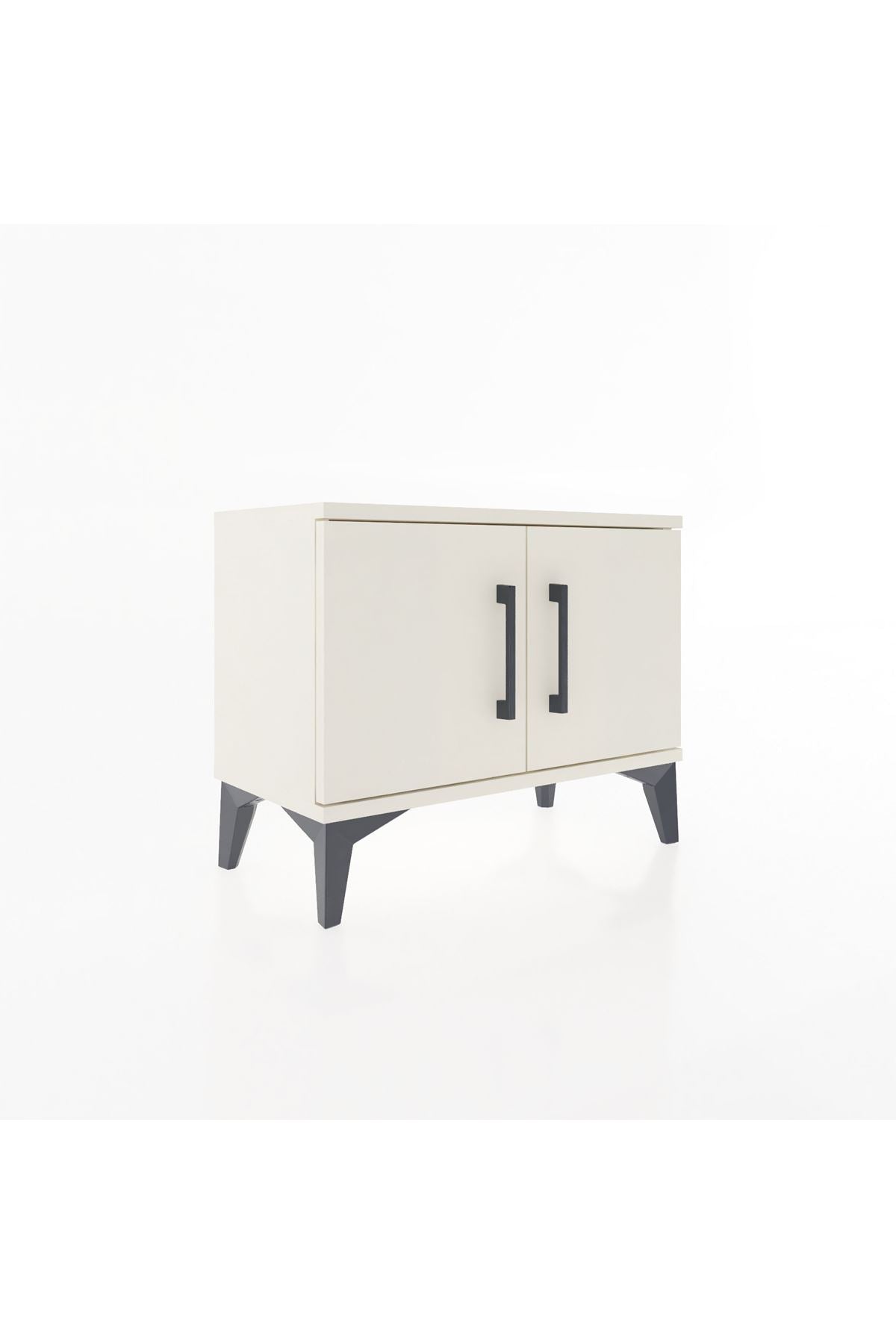 Arges Komodin Tek Raflı 2 Kapaklı 60x30x48 Aytaşı-Aytaşı