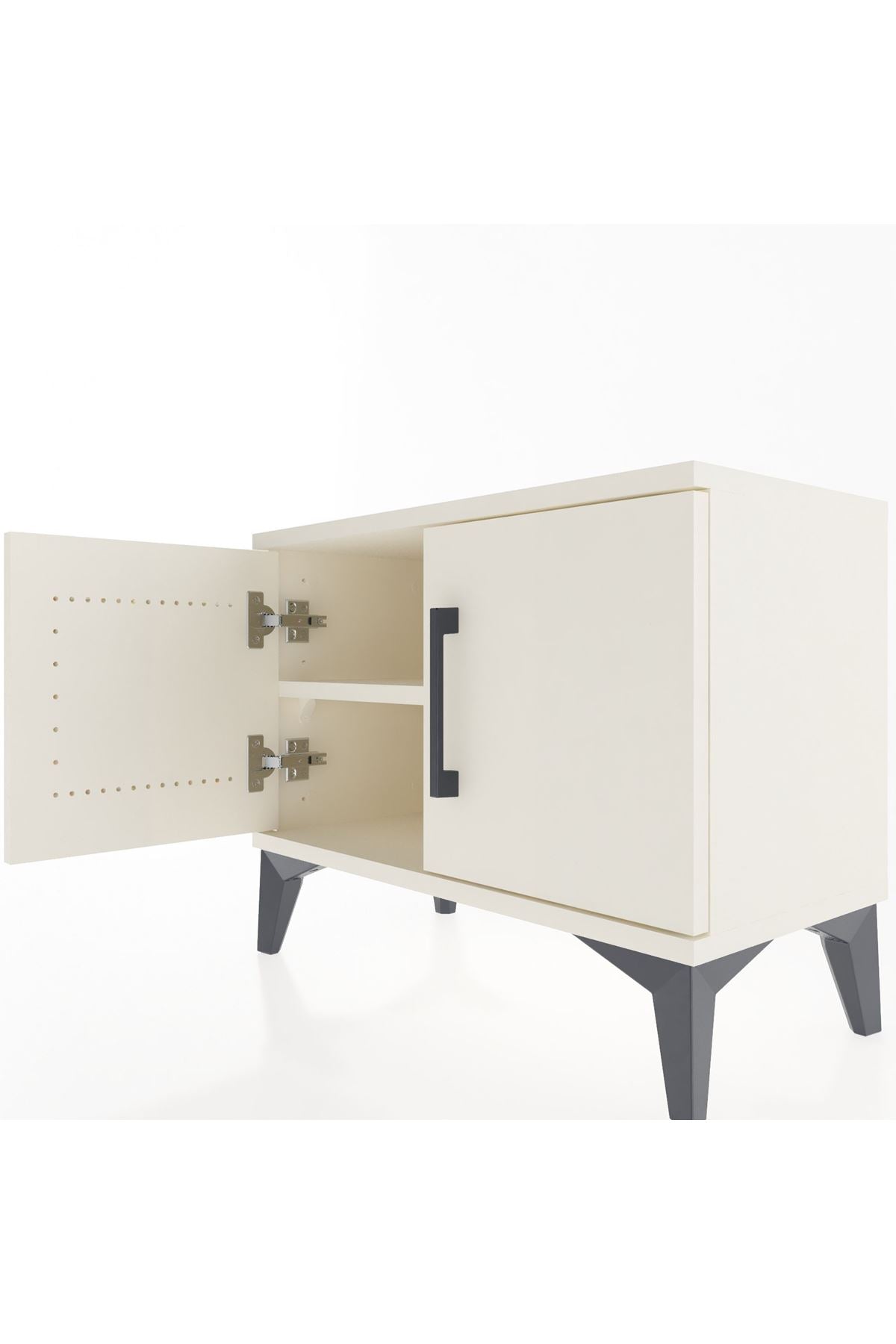 Arges Komodin Tek Raflı 2 Kapaklı 60x30x48 Aytaşı-Aytaşı