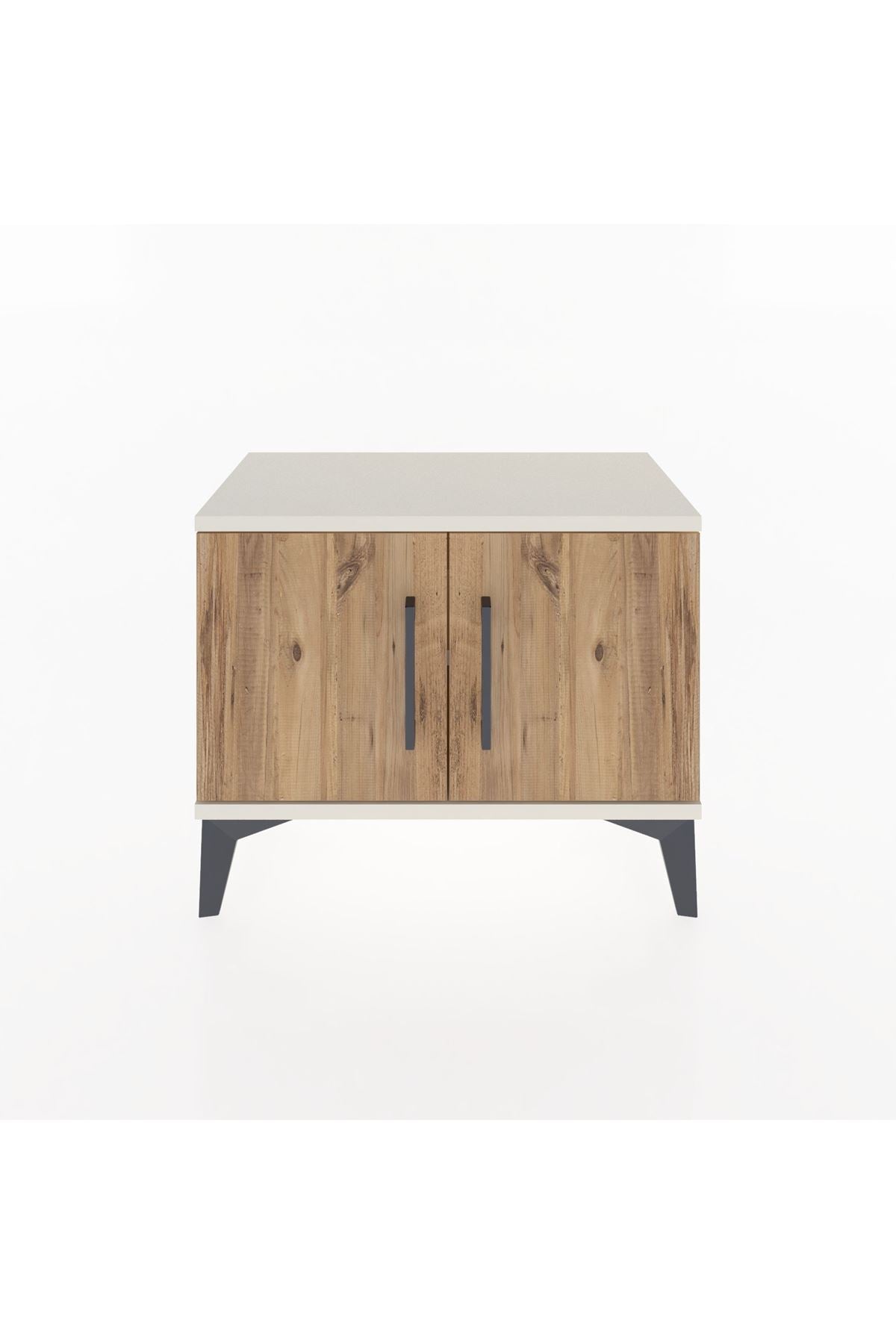 Arges Komodin Tek Raflı 2 Kapaklı 60x30x48 Aytaşı-Çam