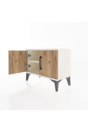 Arges Komodin Tek Raflı 2 Kapaklı 60x30x48 Aytaşı-Çam