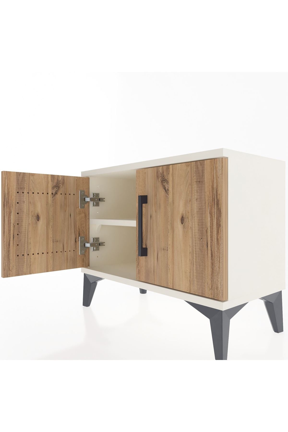 Arges Komodin Tek Raflı 2 Kapaklı 60x30x48 Aytaşı-Çam