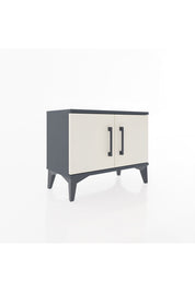 Arges Komodin Tek Raflı 2 Kapaklı 60x30x48 Antrasit-Aytaşı