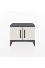 Arges Komodin Tek Raflı 2 Kapaklı 60x30x48 Antrasit-Aytaşı